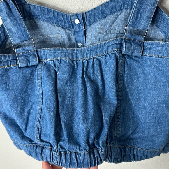 We The Free palm desert denim crop shirt XSmall - Picture 8 of 8